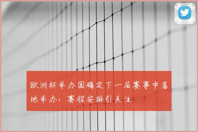 欧洲杯举办国确定下一届赛事中落地举办,赛程安排引关注